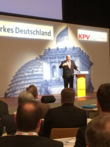 Kanzleramtsminister Peter Altmaier hielt die Keynote auf dem Bundeskongress der KPV in Chemnitz (Foto.Habbel)