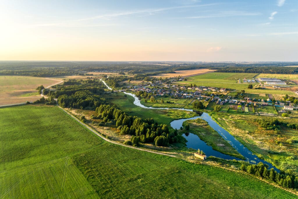 Change-Management Kommune mit Fluss